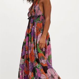 Free People Vibrant Floral Maxi Dress